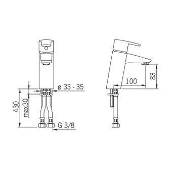 Oras Cubista 2810F смеситель для раковины