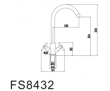 Fmark FS8432H смеситель для мойки