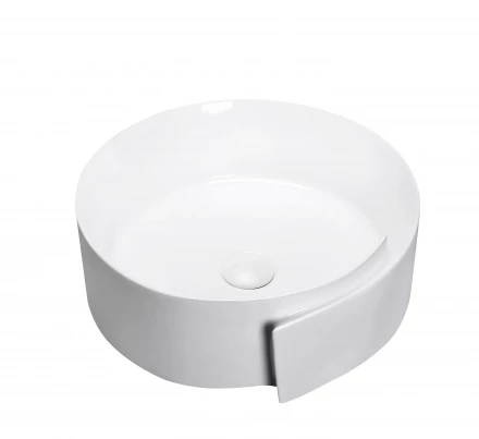 Milleau Glace MU0066-GW Раковина накладная 44x46x15 белый глянец