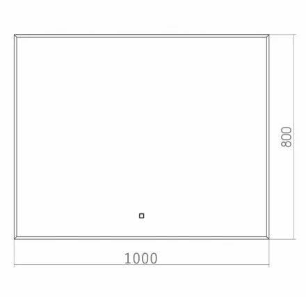 Azario Алмина ФР-00002158 Зеркало c подсветкой и диммером 1000х800