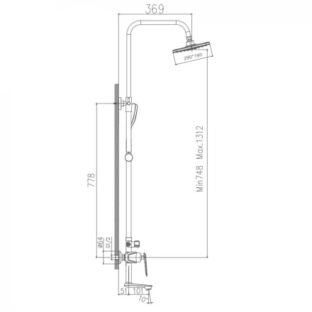 Haiba HB24548-8 Душевая система