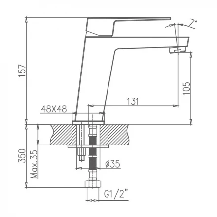 Haiba HB10191 Смеситель для раковины