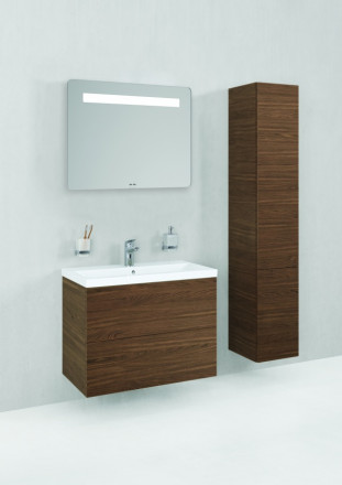 Am.pm Gem M90FHX07522NF тумба 75 под раковину с 2 ящиками орех