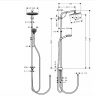Душевая стойка Hansgrohe Crometta S 240 1jet Showerpipe Rеno 27270000 Душевая стойка Hansgrohe Crometta S 240 1jet Showerpipe Rеno 27270000