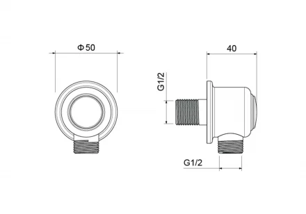 AQUATEK КЛАССИК AQ2461PG шланговое подсоединение