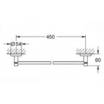 Grohe Essentials 40688001 Держатель для полотенца