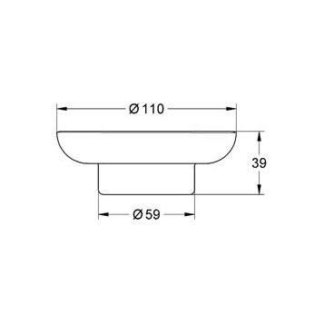Grohe Essentials Cube 40368001 Мыльница