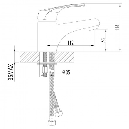 Lemark Omega LM3106C смеситель для раковины