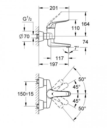 Grohe Euroeco Special 3277000 смеситель для раковины