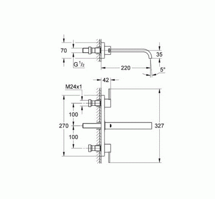 Grohe Allure 20193000 смеситель для раковины