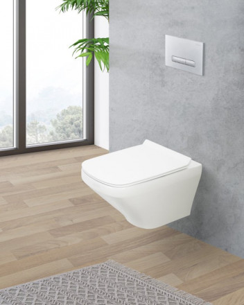 BelBagno Sela BB3201CHR унитаз подвесной безободковый (чаша)