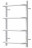 POINT PN08846W П4 Полотенцесушитель электрический 400x600 диммер справа, белый