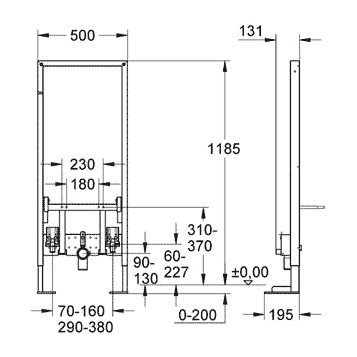 Grohe Rapid SL 38581001 Инсталляция для биде