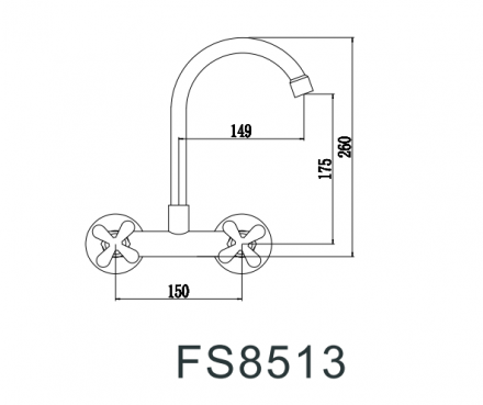 Fmark FS8513 смеситель для кухонной мойки