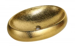 Milleau Boutique MU8005-EGG Раковина накладная 61x41x15 золото/золото