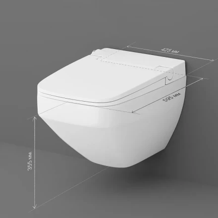 Am.pm Inspire V2.0 CCC50A1700SC Унитаз подвесной безободковый с электронной крышкой-биде