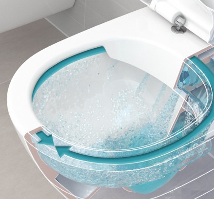 Унитаз подвесной Villeroy Boch O.Novo 5660HRR1 DirectFlush Ceramic Plus безободковый с микролифтом