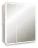 Azario Alliance LED-00002516 Зеркало-шкаф с LED - подсветкой 805х198х800 белый
