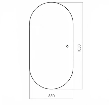 Azario Viva LED-00002549 Зеркало с универсальным креплением 550х1050