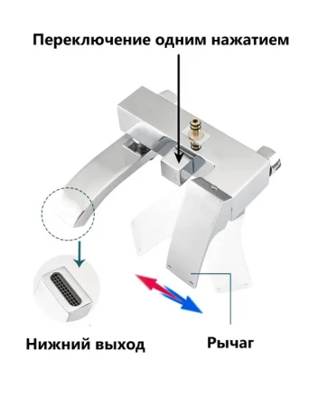 Almaes SDI-1820 Turia Душевая стойка с клавишным управлением хром