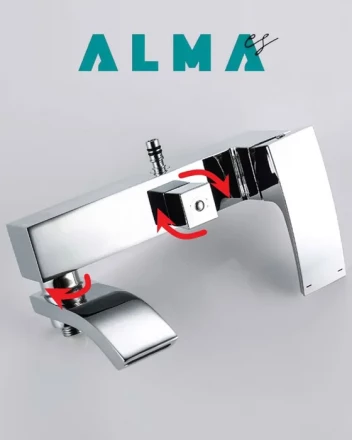 Almaes SDI-1820 Turia Душевая стойка с клавишным управлением хром