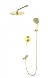 Wonzon &amp; Woghand Stick WW-88939017-BG Душевая система встраиваемая брашированное золото