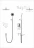 Wonzon &amp; Woghand Stick WW-88939017-MB Душевая система встраиваемая черный матовый