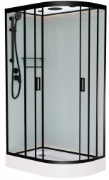 Frank F412L Black Душевая кабина 120x80
