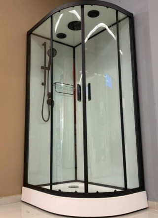 Frank F412L Black Душевая кабина 120x80