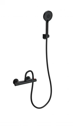 Wonzon &amp; Woghand Inn WW-B1005-A-MB Смеситель для душа с термостатом черный матовый