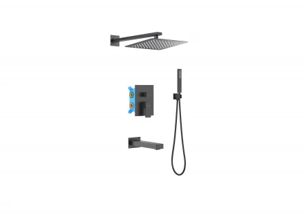 AQUATEK ЛИБРА AQ1673MB set 4 в 1 душевой комплект