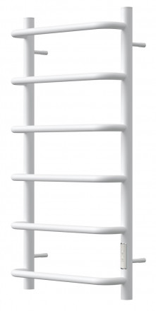POINT PN08848W П6 Полотенцесушитель электрический 400x800 диммер справа, белый