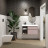 Kerama Marazzi Cubo 90 тумба подвесная с ящиками правая , мальва матовая-древесная