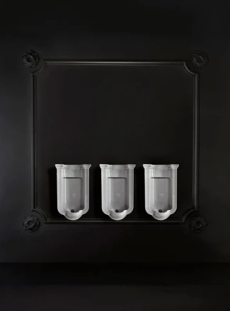 KERASAN Waldorf А0002333722 Писсуар подвесной с сифоном и компектом крепежей белый