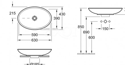 Villeroy &amp; Boch Loop&amp;Friends 515110 раковина чаша