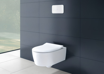 Унитаз подвесной Villeroy Boch Avento 5656RS01 DirectFlush безободковый с микролифтом