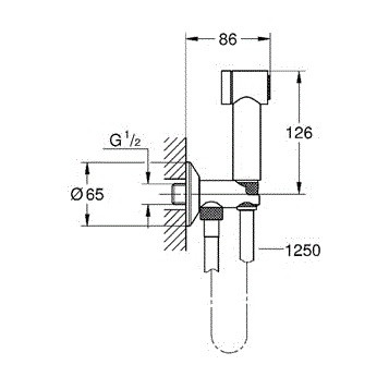 Grohe Sena Trigger Spray 35 26332000 комплект гигиенического душа