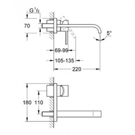 Grohe Allure 19386000 смеситель для раковины