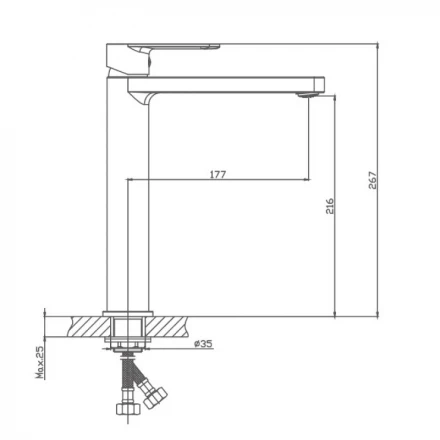 Haiba HB11617 Смеситель для раковины
