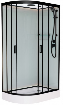 Frank F412R Black Душевая кабина 120x80