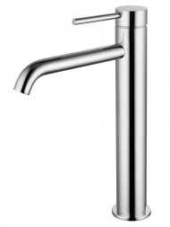 Wonzon &amp; Woghand Stick WW-88239017-CR Смеситель для раковины высокий черный матовый