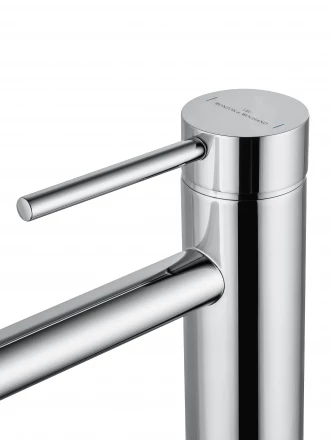 Wonzon &amp; Woghand Stick WW-88239017-CR Смеситель для раковины высокий черный матовый