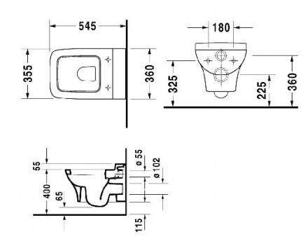 Duravit PuraVida 2219090000 подвесной унитаз (чаша)