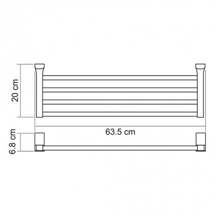Wasserkraft Exter К-5211 Полка для полотенец