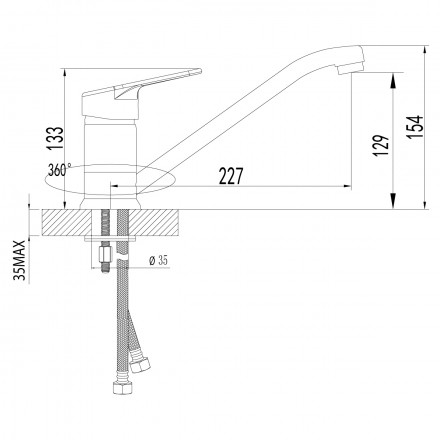 Lemark Omega LM3104C смеситель для кухни