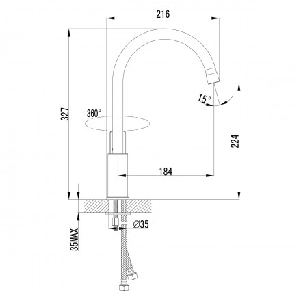 Lemark Plus Grace LM1505C смеситель для кухни