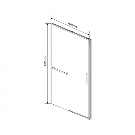 Vincea Slim Soft VDS-1SS150CLB душевая дверь