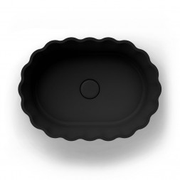 Kerama Marazzi Artbasin Conchiglia 50 раковина накладная, черная матовая
