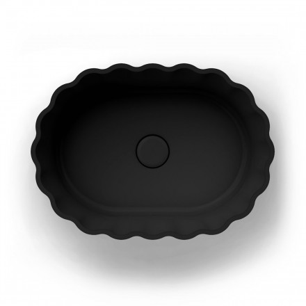 Kerama Marazzi Artbasin Conchiglia 50 раковина накладная, черная матовая