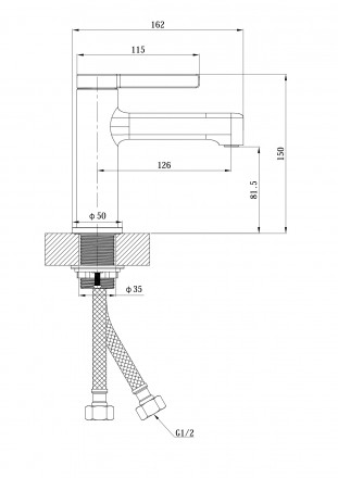 ESKO Canberra CR26 Смеситель для раковины